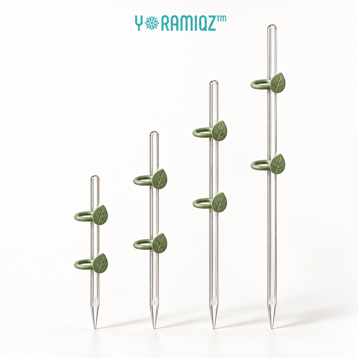Yoramiqz™ Clarity Stake – Minimalist Plant Support Stakes for Orchids, Monstera, Climbing Houseplants, Vines & Indoor Plants