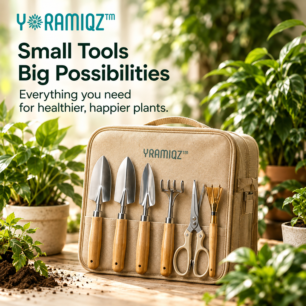 Yoramiqz™ Plant Atelier – Luxury Indoor Plant Care Kit with Pruning Scissors, Soil Tools, Potting Accessories & Repotting Essentials